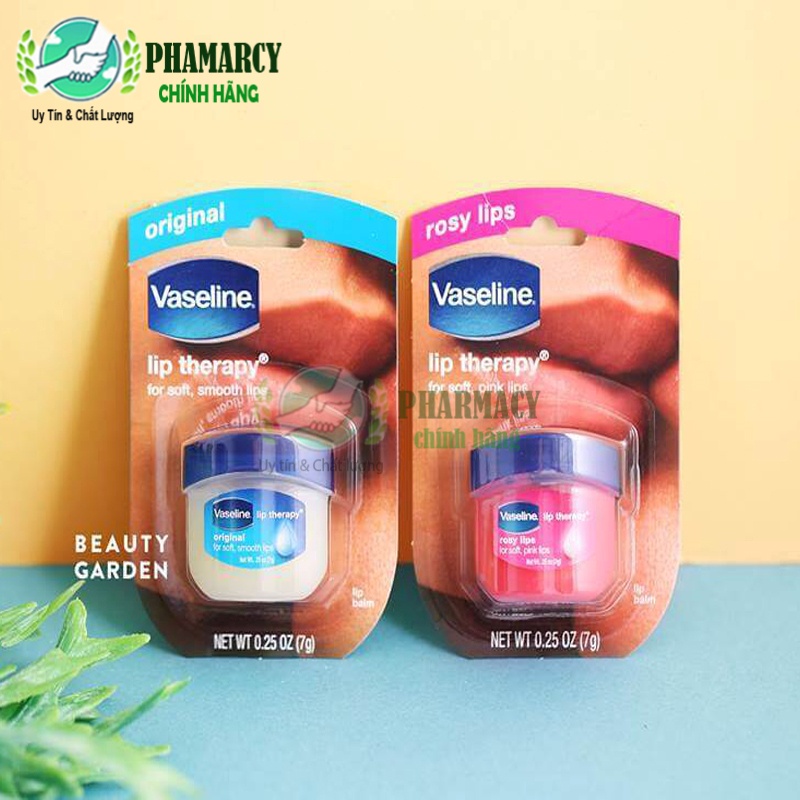 Vaseline Sáp dưỡng ẩm môi Vaseline Cấp Ẩm Làm Mềm Mịn Môi, 7g