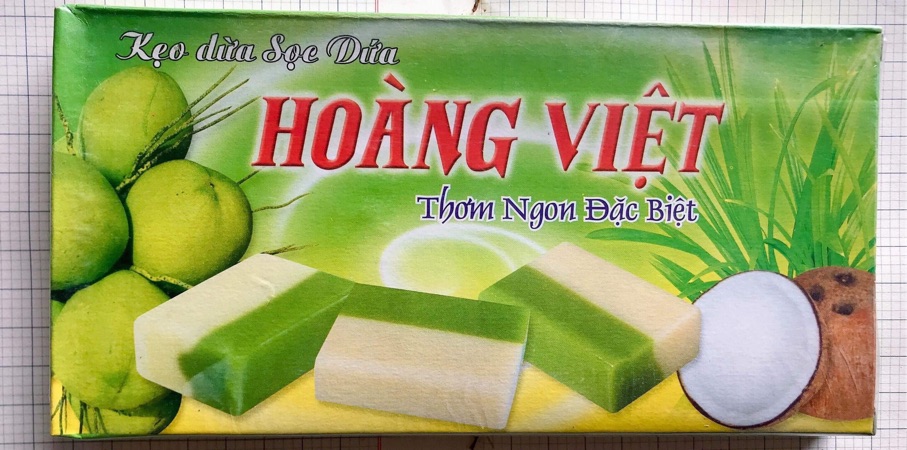 Thanh Hoá - Kẹo dừa sọc Hoàng Việt đặc sản Bến Tre 270g