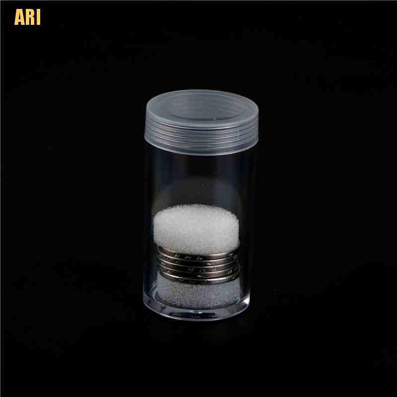[dhyj] 20 Ống Đựng Tiền Xu 30mm Trong Suốt Chống Hư Hại
