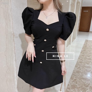 ĐẦM CỔ V PHỐI NÚT