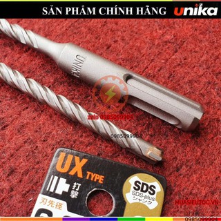 Mũi khoan bê tông cốt thép chân sds unika mã ux - mũi 6 7 8 9 10 12 mm