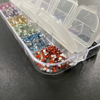 SET đá trang trí nail, Khay đá trang trí cho móng