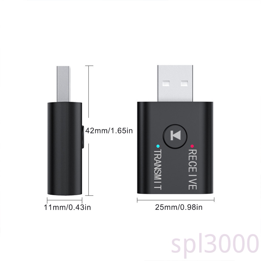 Thiết bị thu phát âm thanh Bluetooth 5.0 2 trong 1 với cổng USB 3.5mm