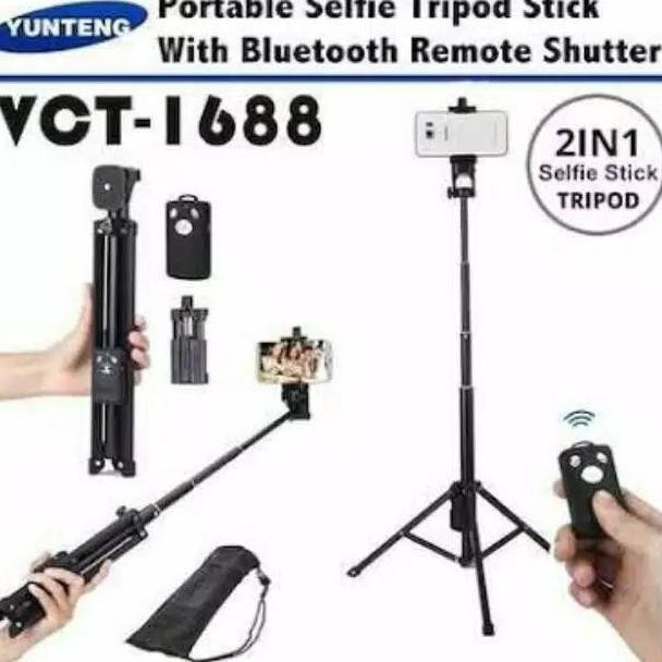 YUNTENG Giá Ba Chân Kết Nối Bluetooth 2 Trong 1 Vct-1688 Mới | BigBuy360 - bigbuy360.vn