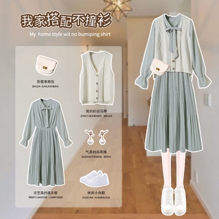 Áo Thời Trang Nữ Kiểu Dáng Trẻ Trung Năng Động💃Áo Vest Dệt Kim Thiết Kế Đơn Giản Thời Trang Mùa Thu Cho Nữ