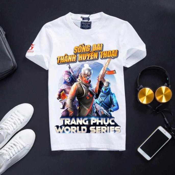 Áo thun in hình Free Fire giá siêu sock màu trắng Bác Học