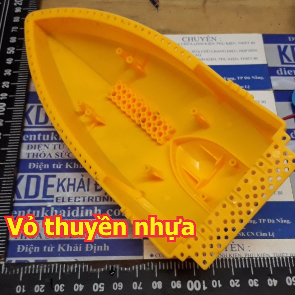 vỏ cabin, thuyền nhựa mô hình đồ chơi chế tàu, thuyền điều khiển từ xa 190*85*52mm kde5494