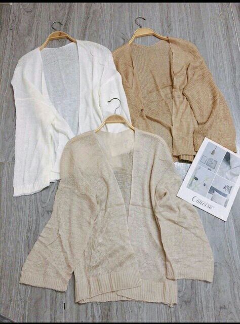 Áo khoác cadigan len mỏng mix ngoài siêu xinh | BigBuy360 - bigbuy360.vn