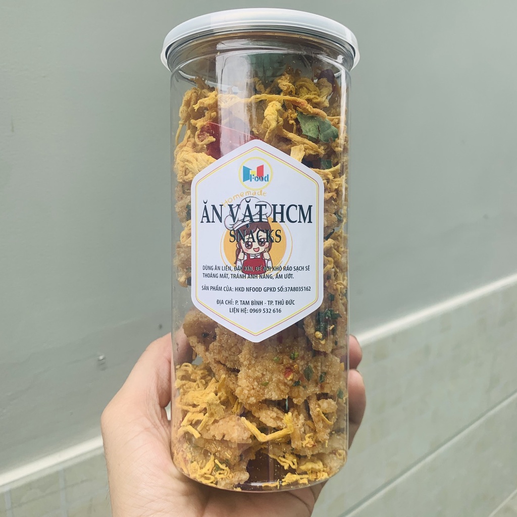 [ LON 350.G ] Cơm Cháy Lắc Khô Gà Lá Chanh cực ngon