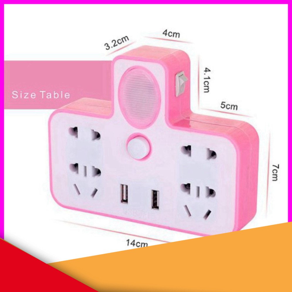 @ HOT// CỰC HOT FREE SHIP Ô Cắm Điện Hình Chữ T  Tích Hợp Đèn Ngủ - Có Cổng USB Sạc Điện Thoại - Hàng Cao Cấp GIÁ TỐT CH