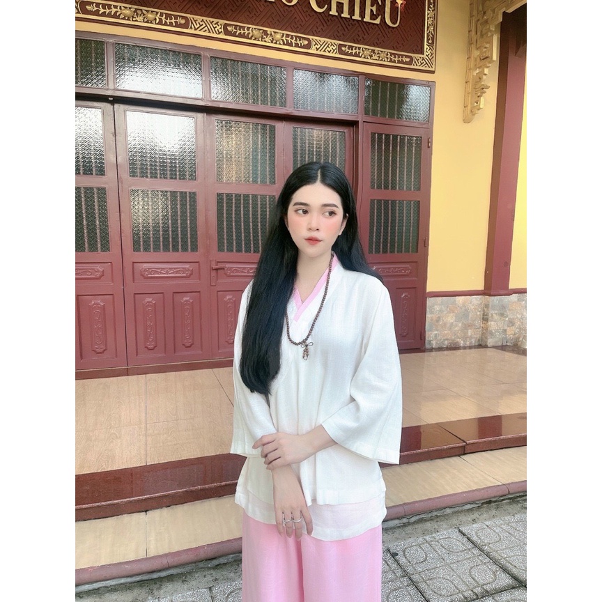 Đồ Lam Đi Chùa # Bộ Linen 2 lớp# Quần Áo Nữ Cao Cấp