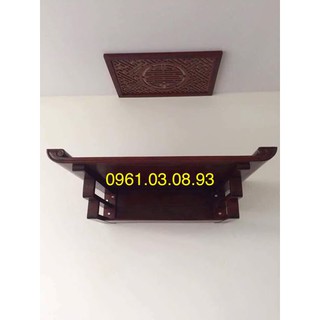 Bàn thờ treo sồi gỗ sồi kt 61x107 kèm ám khói 41x61
