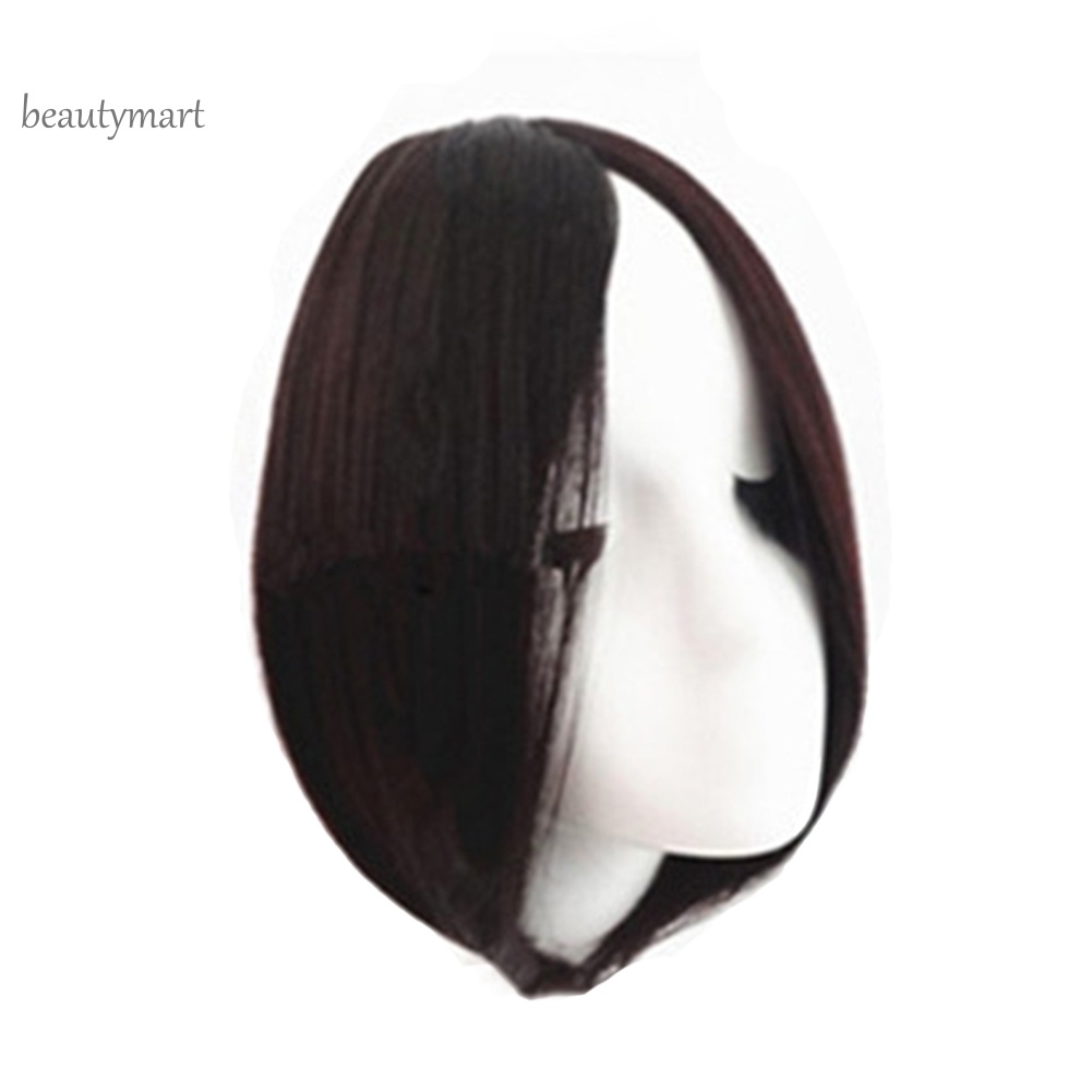 Tóc giả nữ mái xéo tự nhiên thời trang cá tính