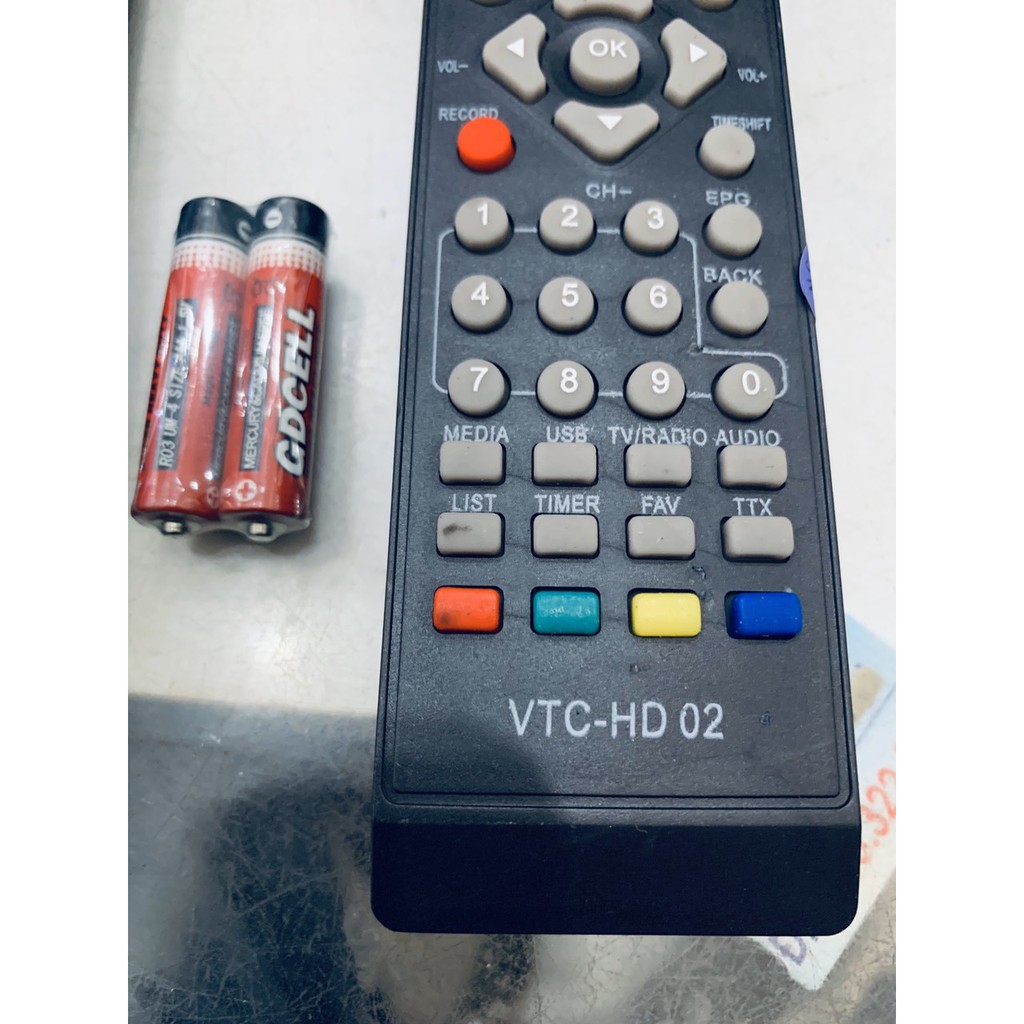 Remote Điều Khiển Đầu Thu Truyền Hình Mặt Đất Và Vệ Tinh VTC HD02