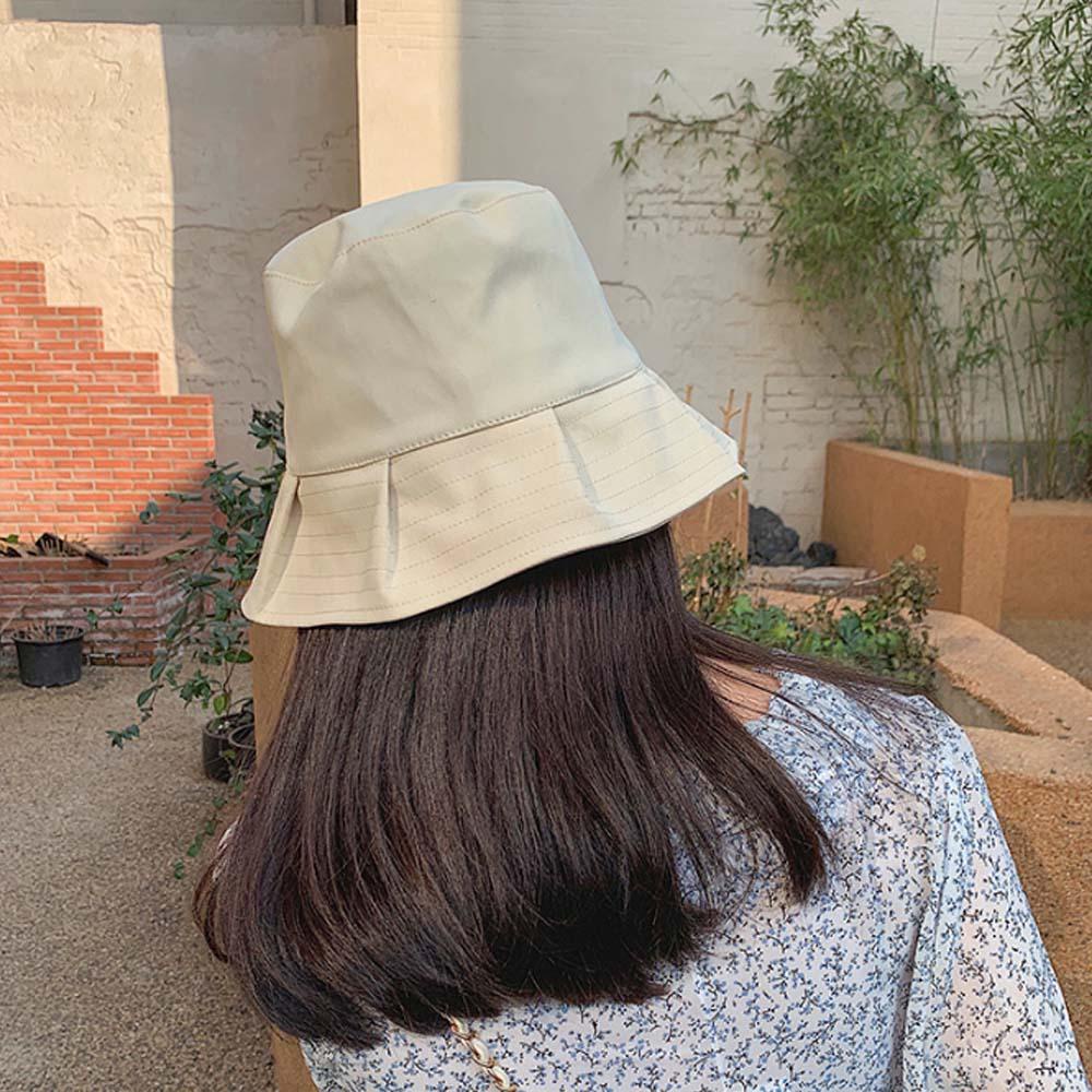Nón Bucket Chất Liệu Cotton Chống Nắng Gấp Gọn Thời Trang Mùa Hè Cho Nam Và Nữ