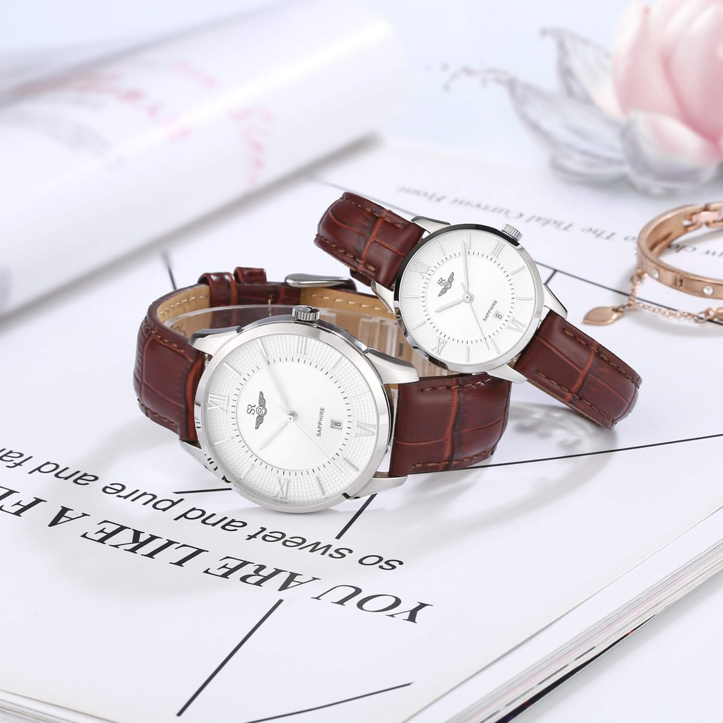 Đồng hồ đôi SRWATCH SG80050.4102CF - SL80050.4102CF Mặt Kính Sapphire Chống Trầy Chố