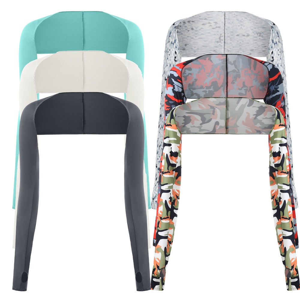 Găng Cánh Tay Chống Nắng Tia UV Bằng Lụa Lạnh Thời Trang Cho Nữ