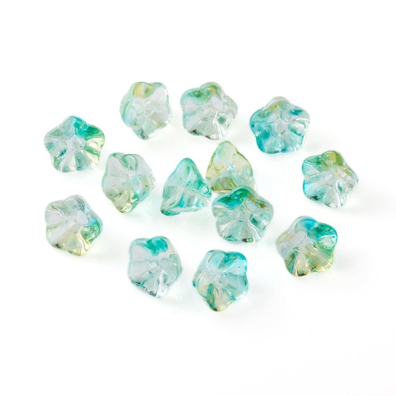 Set 100 Hạt Nhựa Mạ Điện 8.5x8x5.5mm 1mm Chuyên Dụng Làm Trang Sức