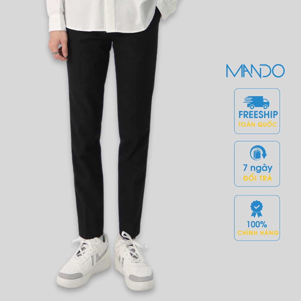Quần Tây Âu Nam MANDO Form Suông Cạp Cao Chất Vải Âu Hàn Cao Cấp Kiểu Dáng Basic Thời Trang Hàn Quốc QA01 - HÀNG MỚI VỀ