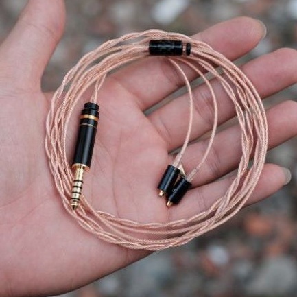 Cáp nâng cấp tai nghe dây đồng tinh khiết 7N OCC Litz Cryo 23awg.