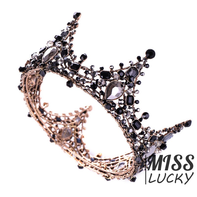 Vương miện cài tóc đính đá thời trang cho nữ