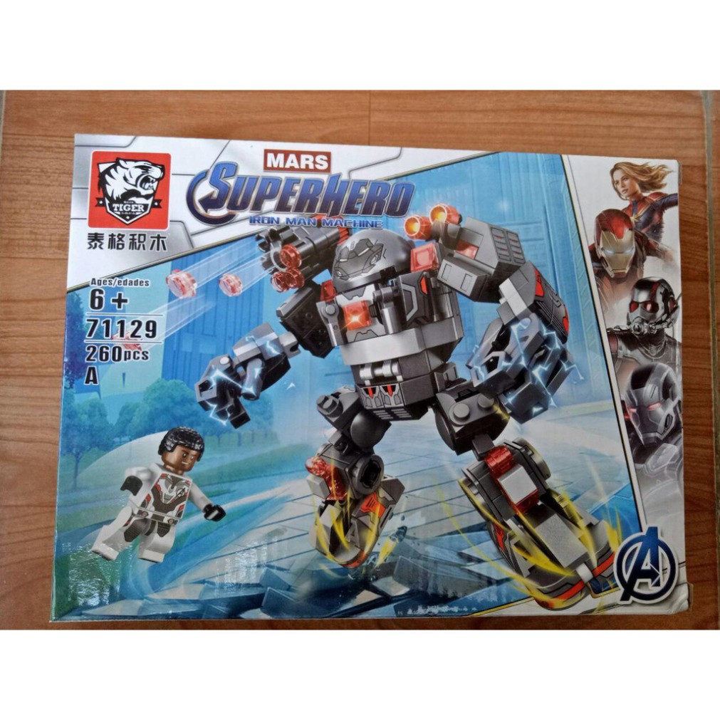Lắp ráp xếp hình Lego siêu anh hùng 71129 : Các bộ giáp của người sắt warmachine