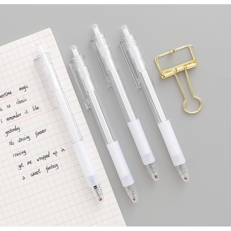 MUJI Set 5 Bút Bi Mực Đen Ngòi 0.5mm