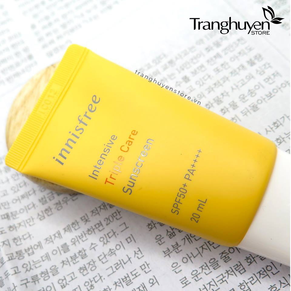 Kem Chống Nắng Innisfree Perfect UV Protection Cream Triple Care SPF50+/PA+++ 20ml [ AUTH ]