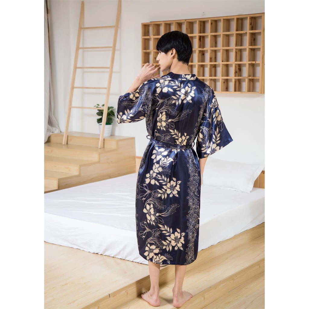Áo choàng ngủ bằng lụa cho cặp đôi | BigBuy360 - bigbuy360.vn