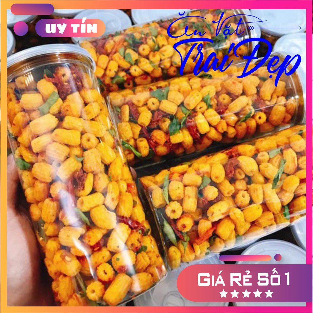 Nui Lắc Khô Bò Lá Chanh hủ Pet 300g - Trai Đẹp Snack