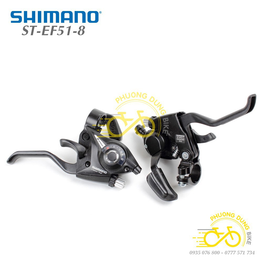 Tay đề xe đạp Shimano ST-EF51-8  3x8 Speed