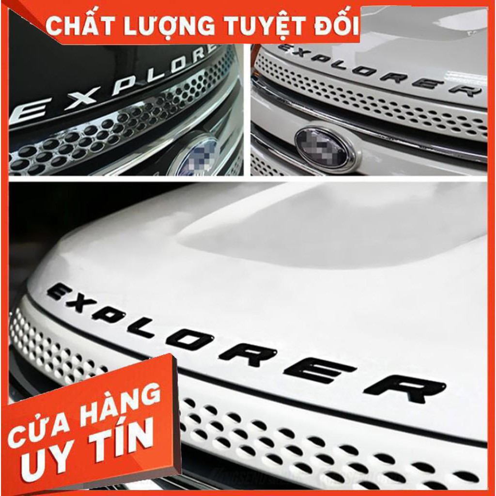 Chữ EXPLORER nổi trang trí xe hơi