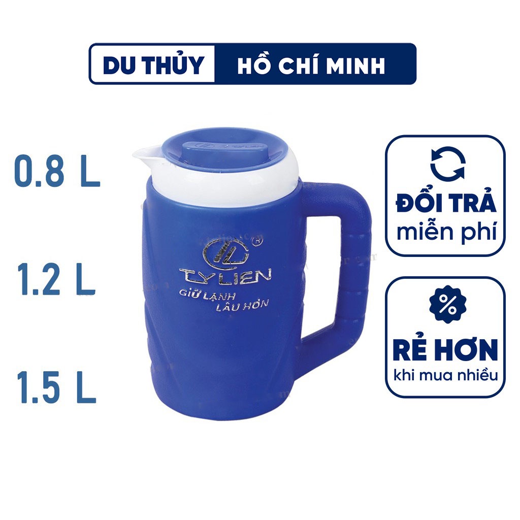 Ca giữ nhiệt dung tích 800ml-1200ml-1500ml nhựa pp chính phẩm, bền chắc và an toàn sức khỏe