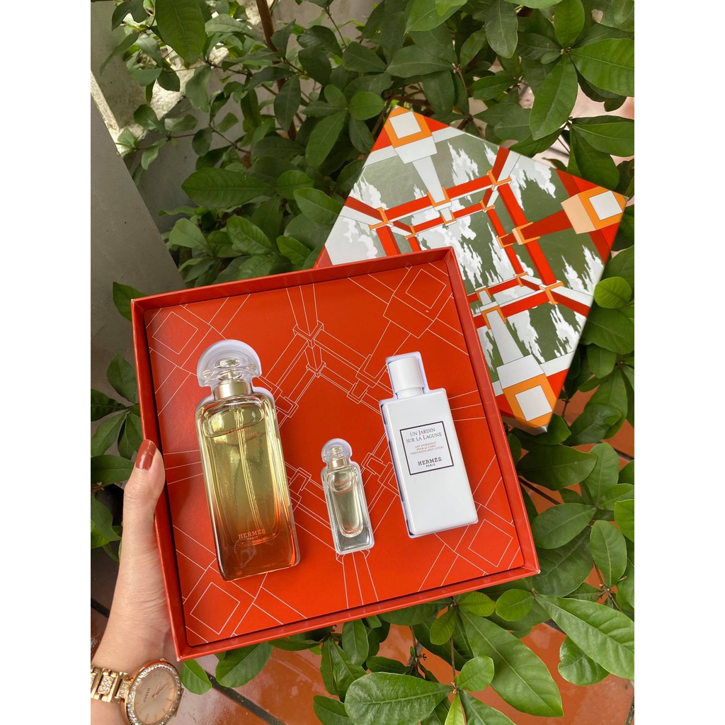 Set nước hoa 3 món Hermes Un Jardin Sur La Lagune 80ml | BigBuy360 - bigbuy360.vn