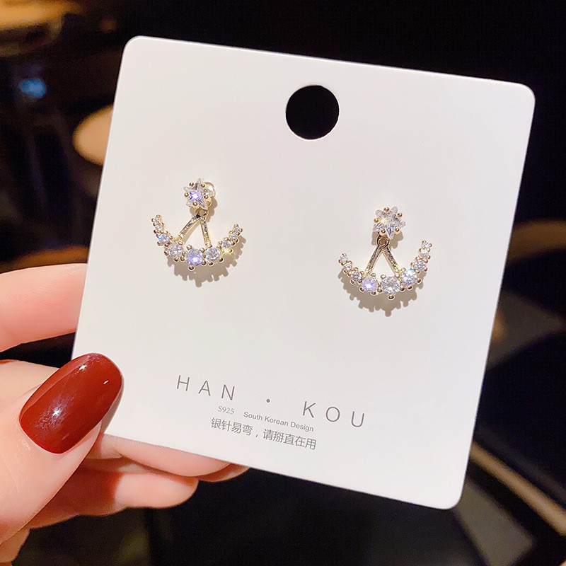 Bông tai nữ bạc 925 phong cách Hàn Quốc Hanjue Jewelry  💕FREESHIP 50k💕 - dear.ladies