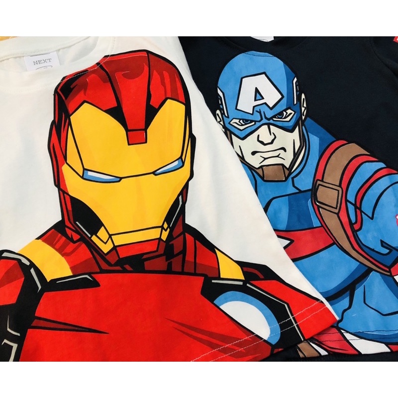 Set 2 áo phông siêu anh hùng Marvel bé trai-MS105
