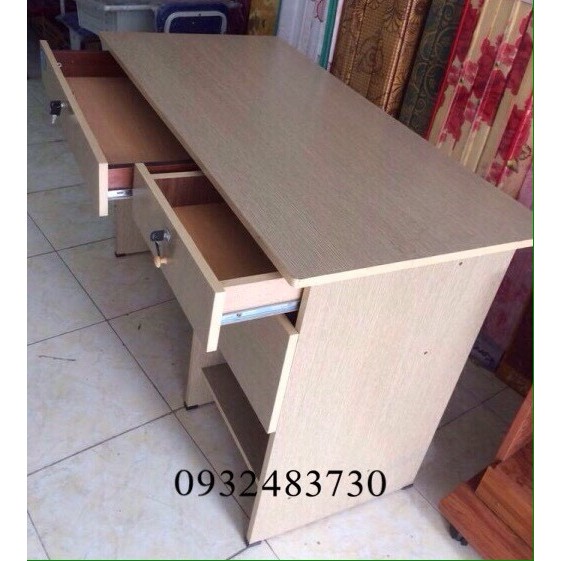 Bàn làm việc ngang 1m2x75x60 màu kem giá rẻ _new freeship HCM