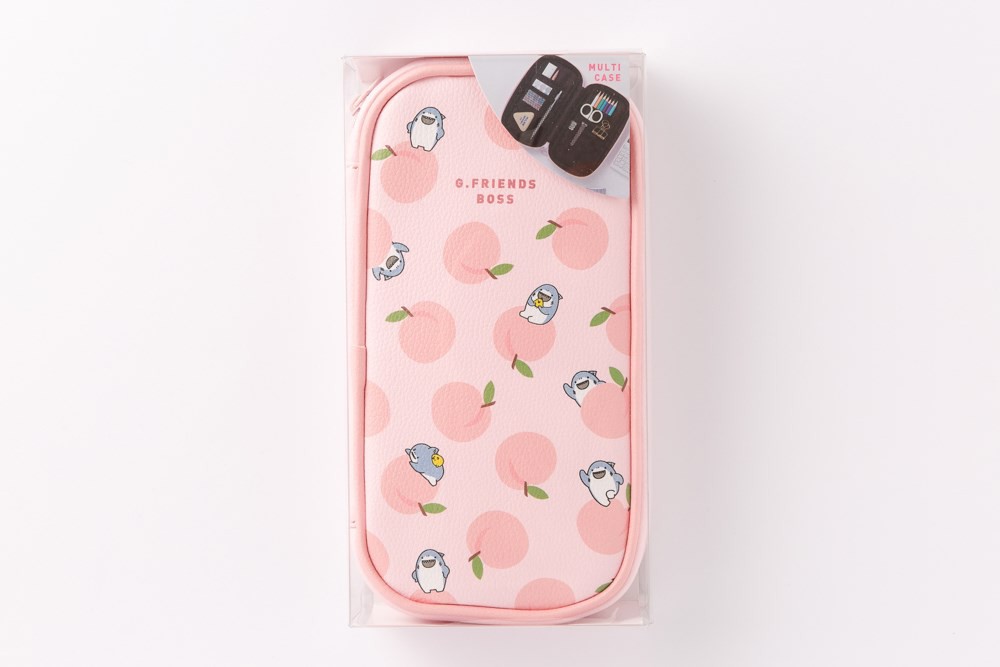 Hộp Bút ARTBOX Hàn Quốc Hình Trái Đào Và Cá Mập Boss Dễ Thương