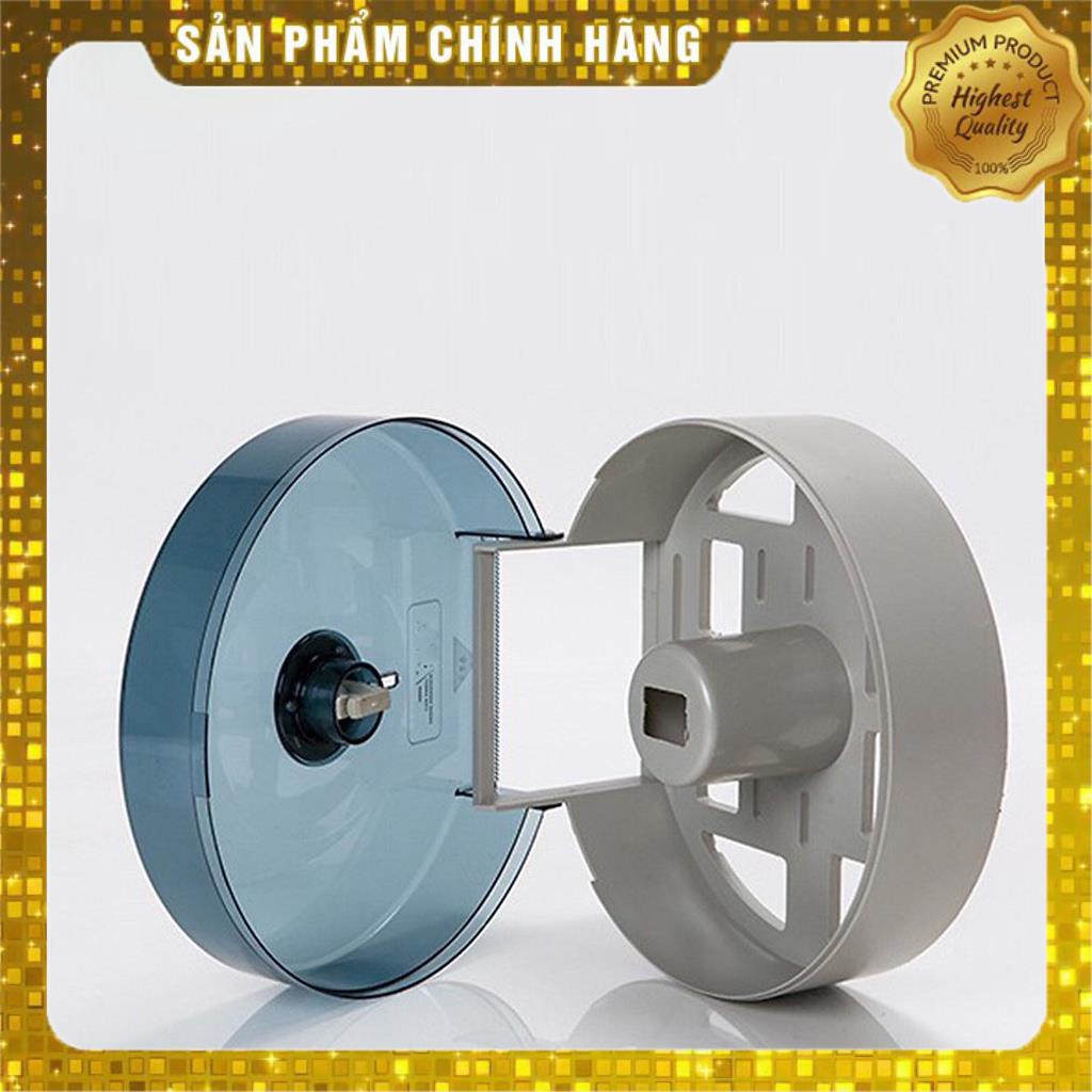 Hộp đựng giấy vệ sinh cuộn lớn gắn tường bằng nhựa KT 27cm xanh