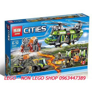 Đồ chơi xếp hình Lego City 60124 - Trạm Nghiên Cứu Núi Lửa