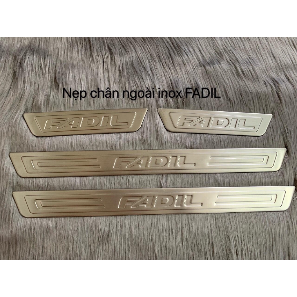 Ốp bậc cửa trong ngoài Vinfast Fadil - inox