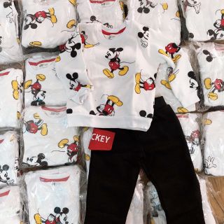 Bộ HM nỉ cà bông bé trai mickey