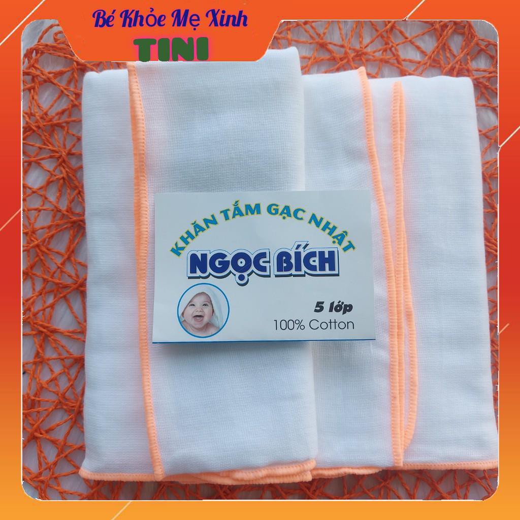 Khăn tắm gạc Nhật 5 lớp Ngọc Bích cho bé sơ sinh