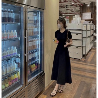 ĐẦM MIDI ĐEN CUT OUT LƯNG - KÈM HÌNH THẬT