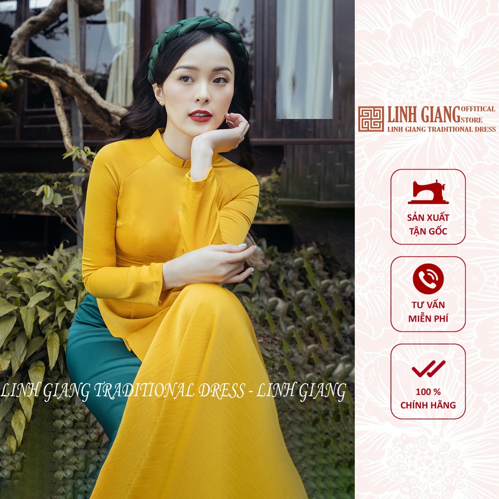 ÁO DÀI TÂY THI VÀNG _LINH GIANG