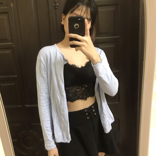 Cadigan len xanh lơ thanh lí