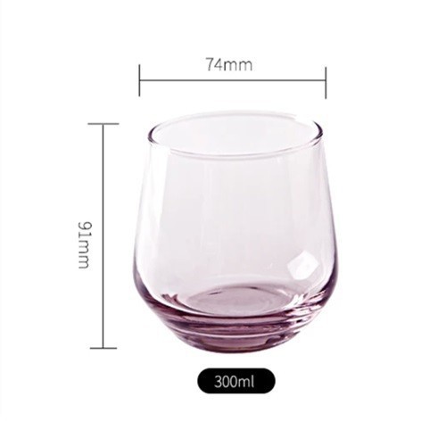BỘ 6 CỐC THỦY TINH CAO CẤP MÀU TÍM, XANH