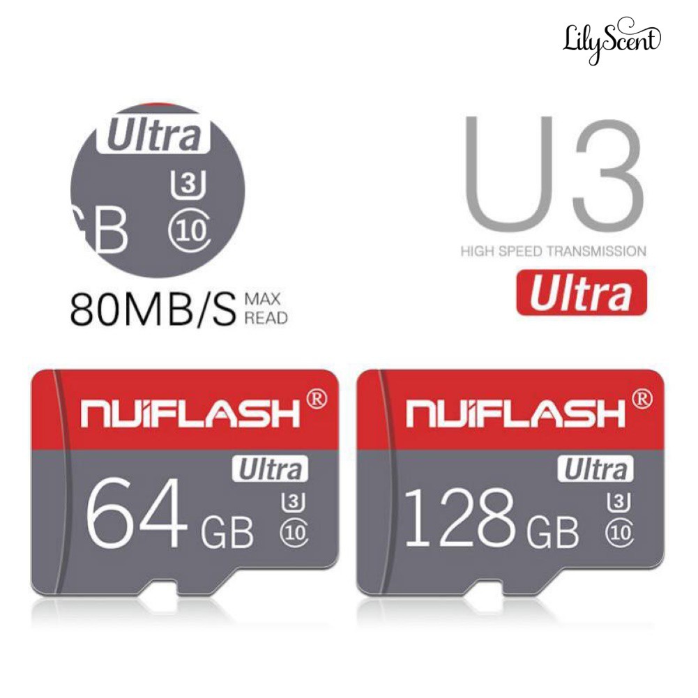 Thẻ Nhớ Nuiflash U3 4 / 8 / 16 / 32 / 64g Tf Micro Cho Điện Thoại Máy Ảnh