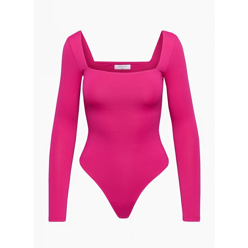 Áo bodysuit cổ vuông dài tay Babaton Contour 73936