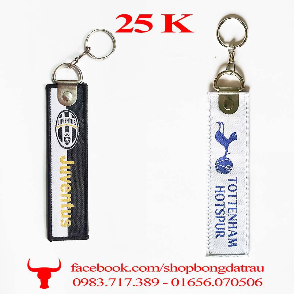 Móc khoá vải các clb bóng đá Arsenal Liverpool Chelsea MU real barca dortmund bayern